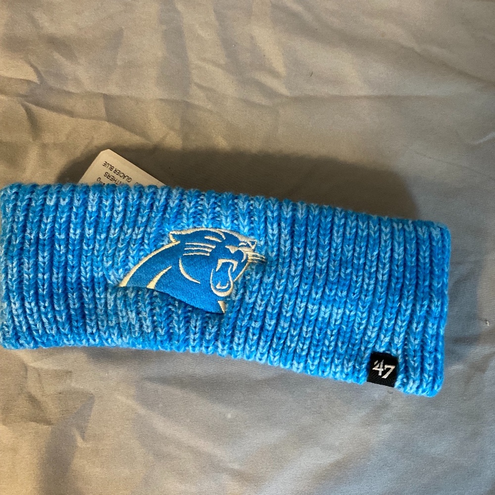 Carolina Panthers Meeko 47 Headband/Ear Warmer Glacier Blue Women’s NWT